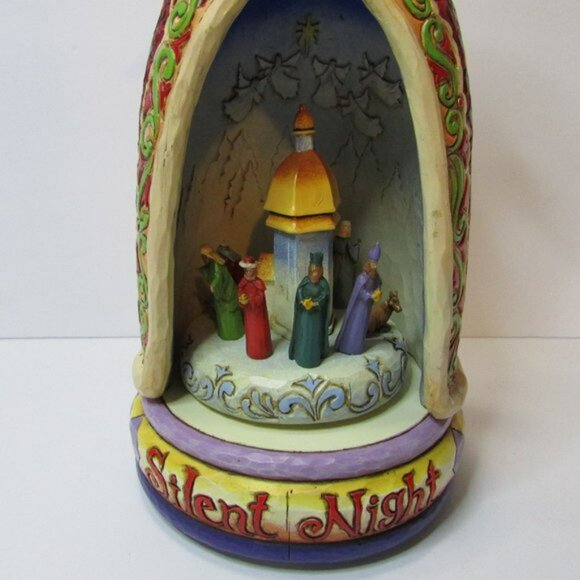 Jim Shore lighted musical angel nativity scene Silent Night 4006648 Christmas - Picture 4 of 11